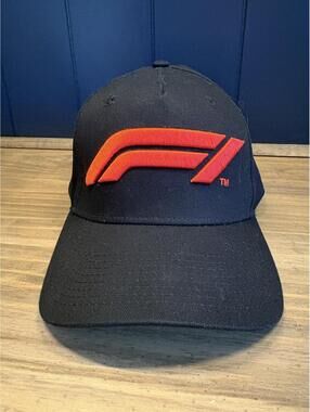 Formula 1 Tech Collection Hat Official Black Adjustable Large Logo 3D Licensed